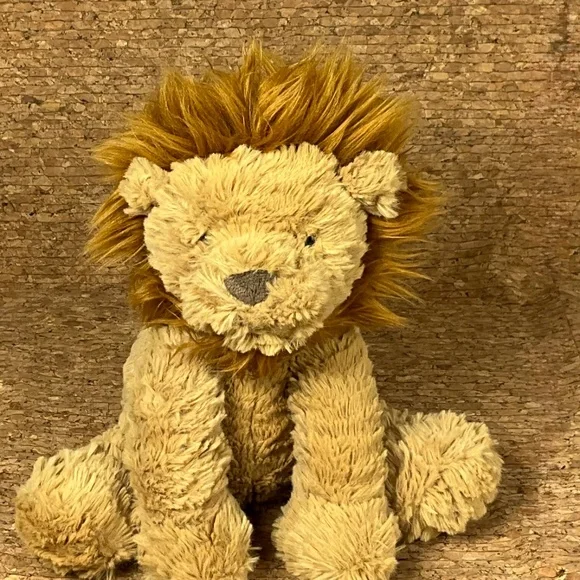 Jellycat Bashful Lion Plush Stuffed Animal 10” Soft Tan Gold Lovey Toy - Picture 7 of 10